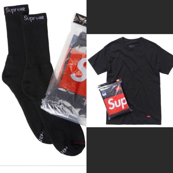 supreme hanes socks